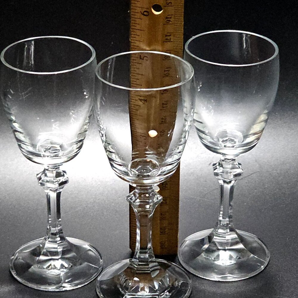 3 Schott Zwiesel Contour Cordial Glasses 5" sculpted stem 3oz schnapps cocktail - Picture 2 of 5